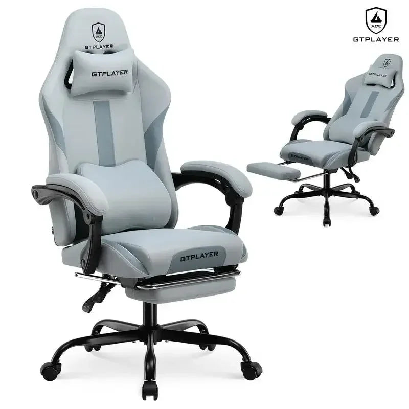 GTPLAYER Gaming Chair with Footrest,