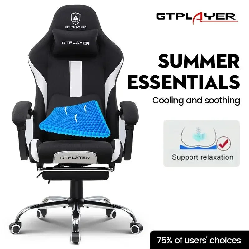 GTPLAYER Gaming Chair with Footrest,