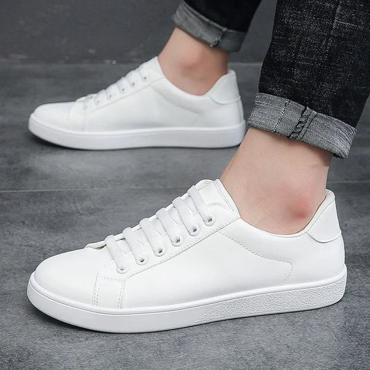 Little White Shoes Solid Color Versatile