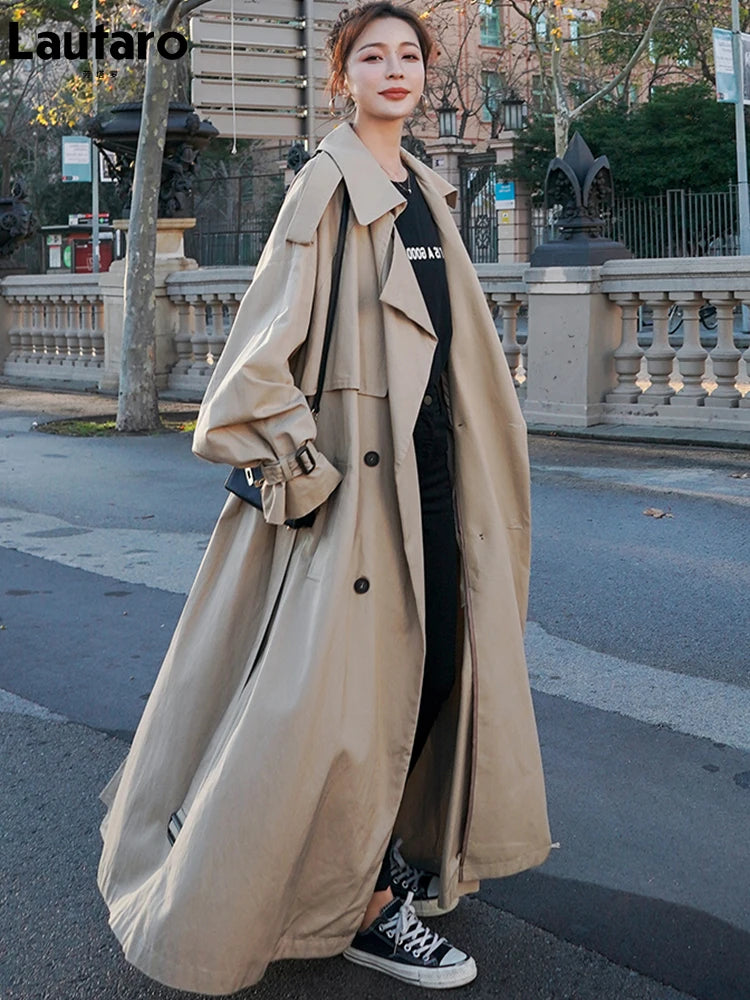 Lautaro double-belted coat