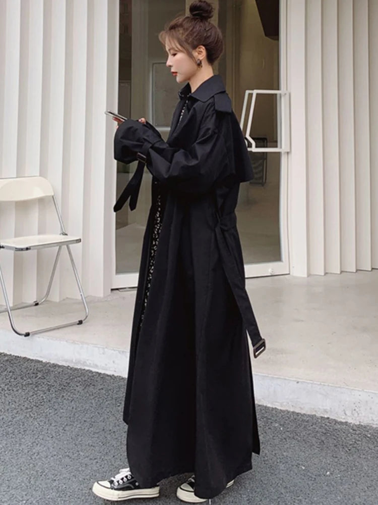 Lautaro double-belted coat